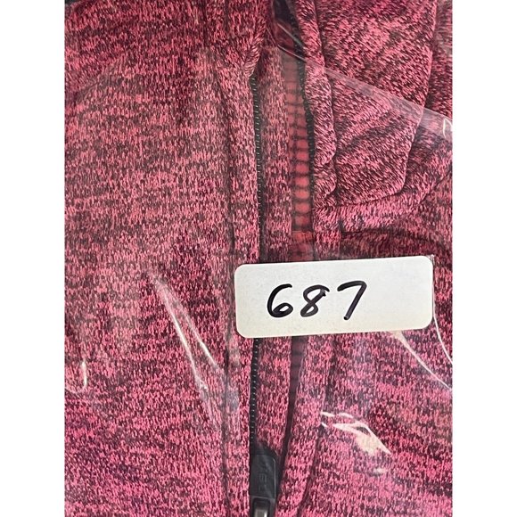 RBX Women's Active Wear Running Pink Reflective Long Sleeve Zip Jacket Large - Picture 10 of 10